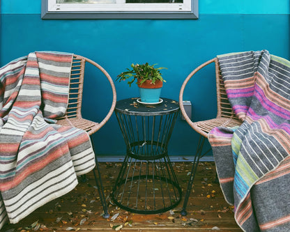 Alpaca Throw - Oasis-With Custom Embroidery