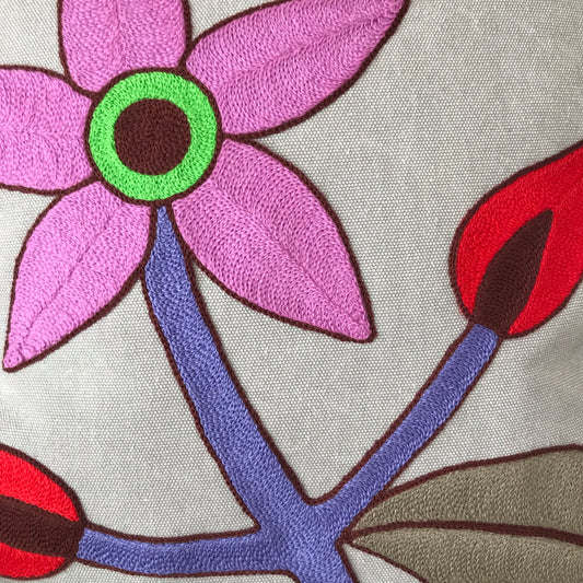 Magenta Flower Hug Pillow