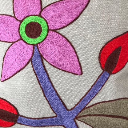 Magenta Flower Hug Pillow