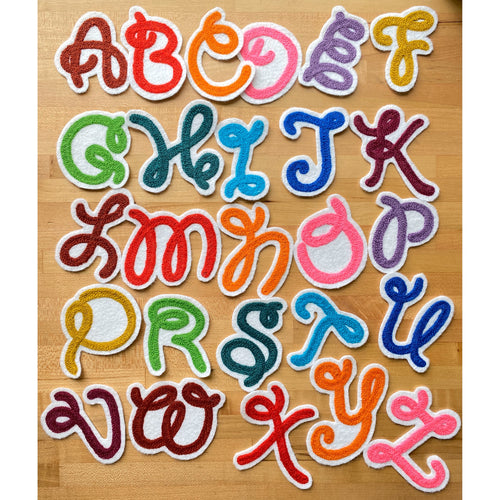 Custom Cursive Initial Patch