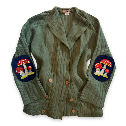Mushrooms Elbow Patch Set-Navy