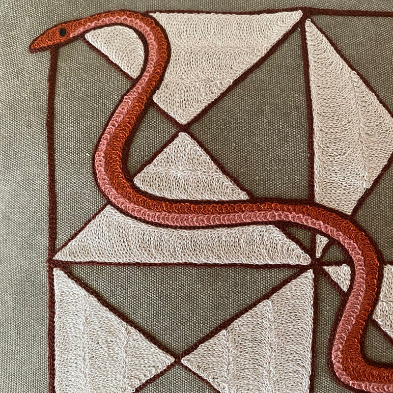 Triangle Snake Pillow