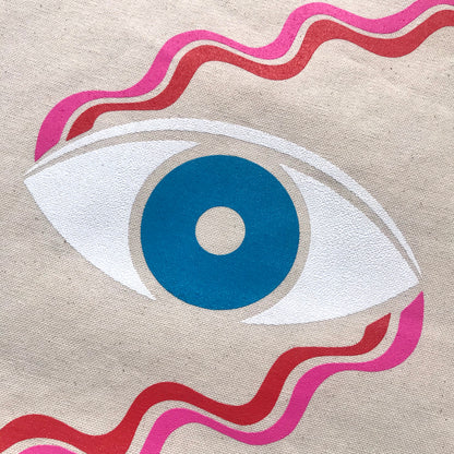 Eye Wave Tote Bag