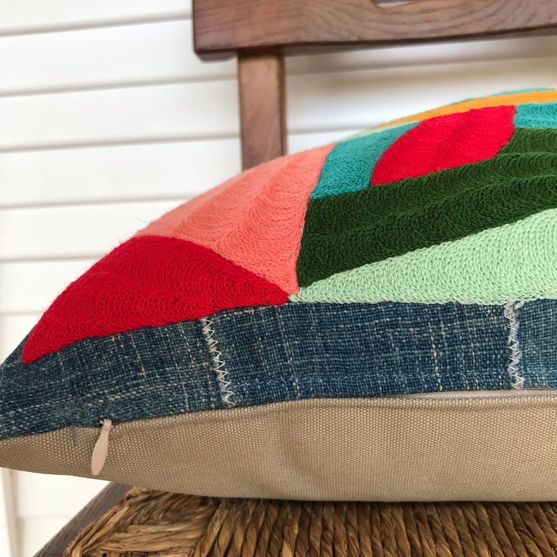 Patchwork Mountain Pillow