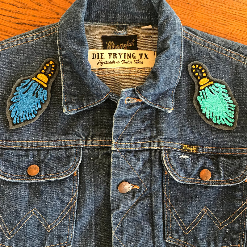 Lucky Rabbit's Foot Chainstitch Patch