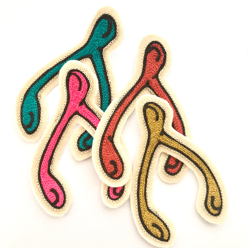 Wishbone Chainstitch Patch