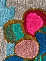 Abstract Cactus Blue Wall Hanging