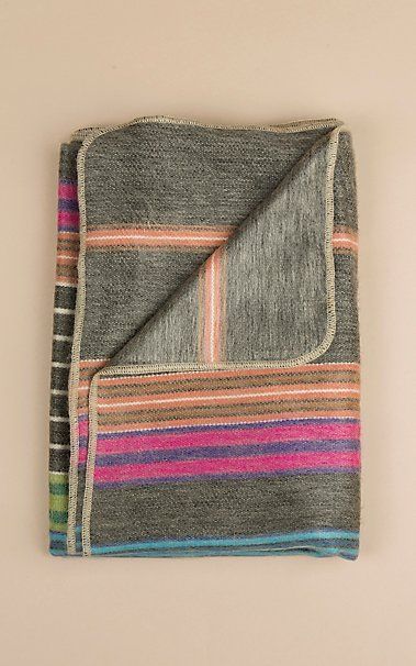 Alpaca Throw - Fireworks - With Custom Embroidery