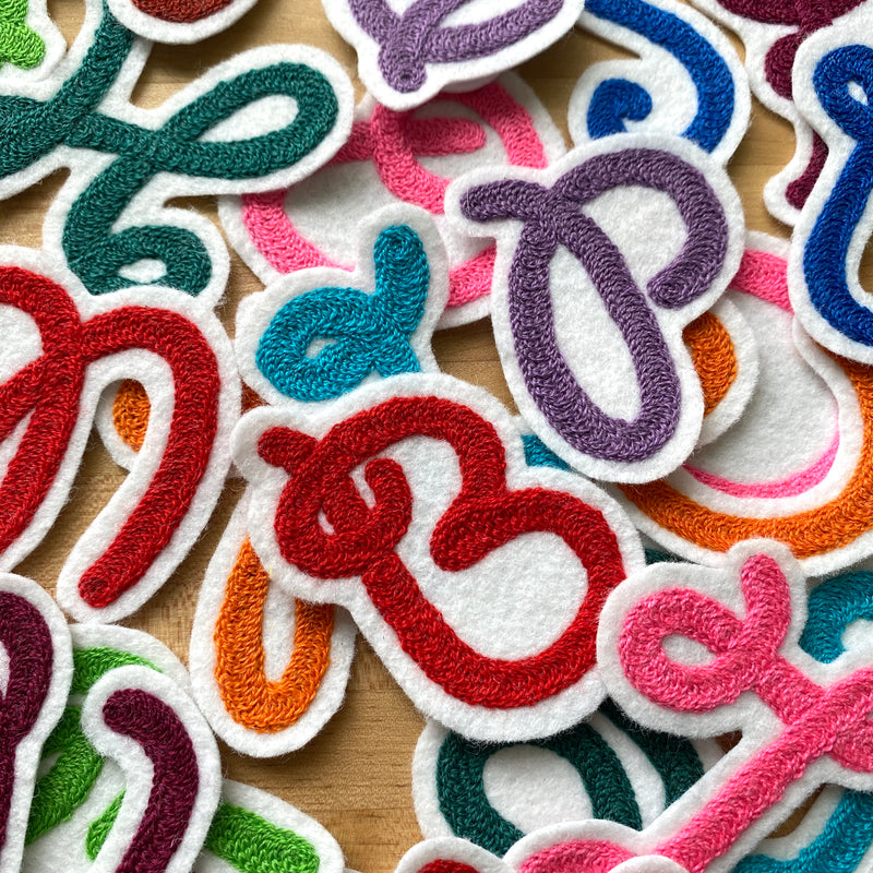 Custom Cursive Initial Patch