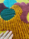 Abstract Cactus Yellow Wall Hanging