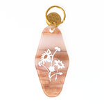 Floral Press Key Tag - Daisy