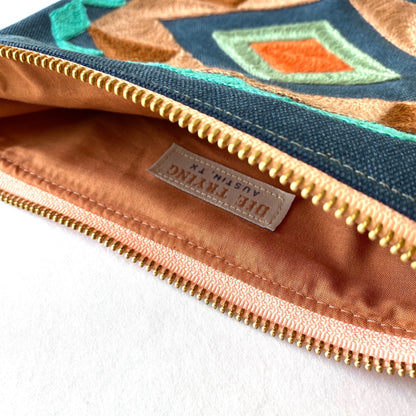 Patterned Zippered Bag