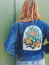 Three Birds Green Cactus Backpatch