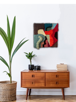 Abstract Triangle Wave Wall Hanging