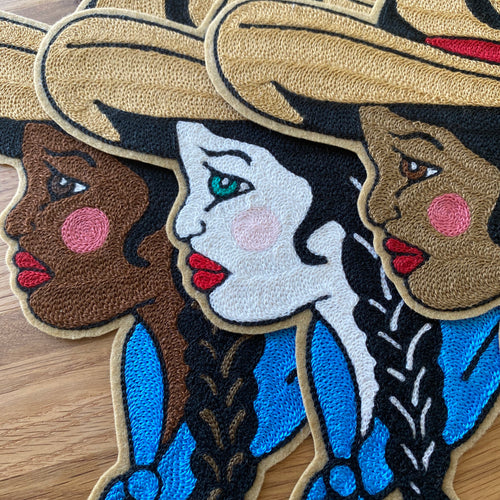 Cowgirl Chainstitch Backpatch