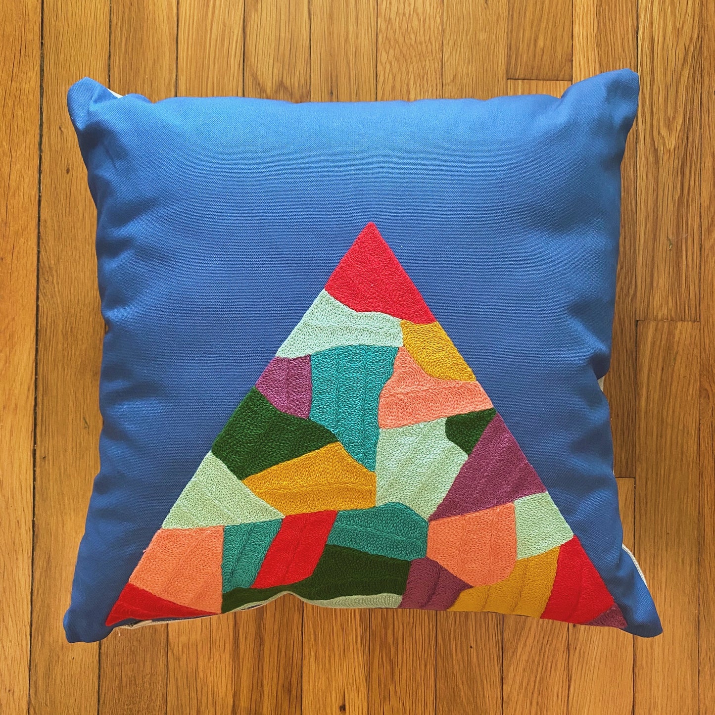 Patchwork Mountain Pillow Cotton Canvas