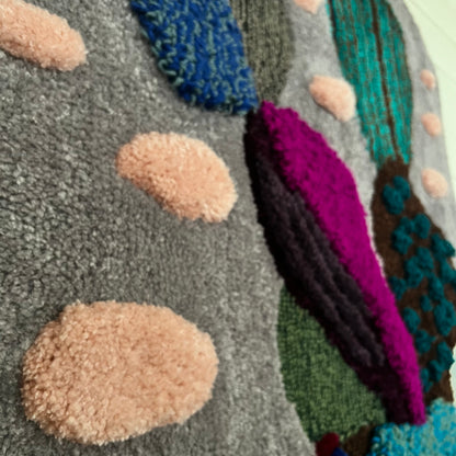 Pink Clouds Tufted Wall Hanging