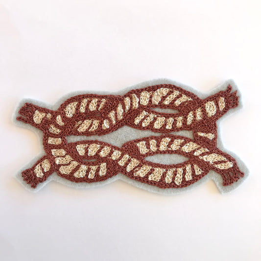 Square Knot Chainstitch Patch
