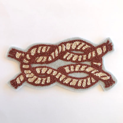 Square Knot Chainstitch Patch