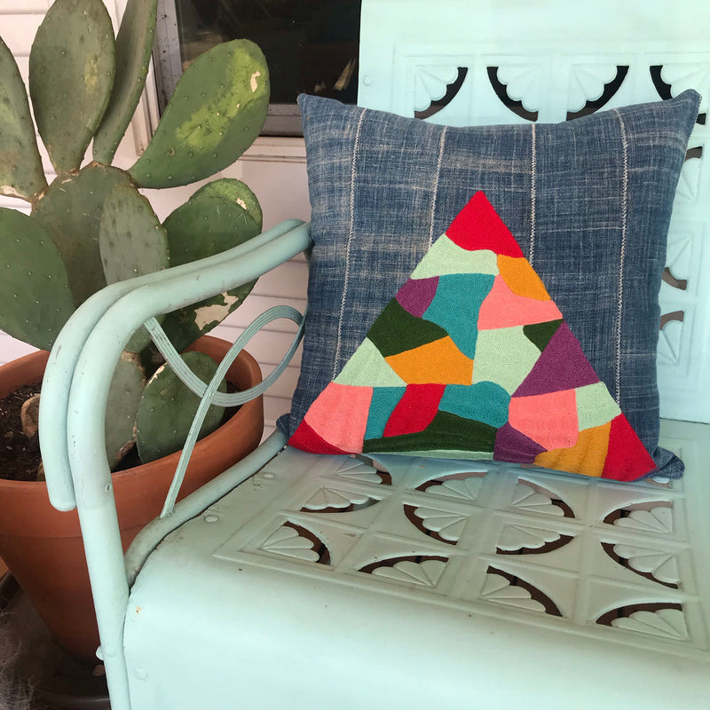 Patchwork Mountain Pillow
