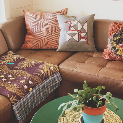 Triangle Snake Pillow