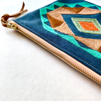 Patterned Zippered Bag