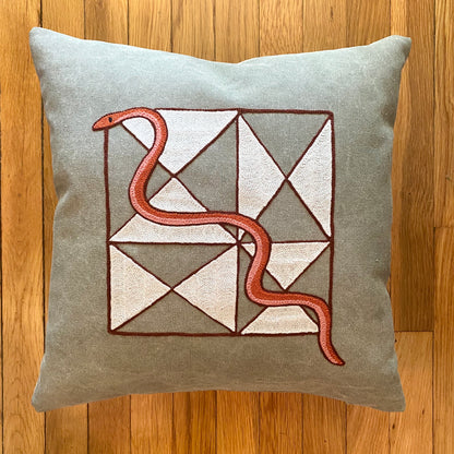 Triangle Snake Pillow