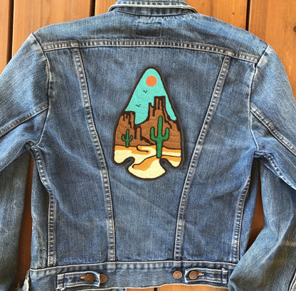 The Desert Arrowhead Chainstitch Backpatch