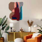 Abstract Vessel Red Loops Wall Hanging